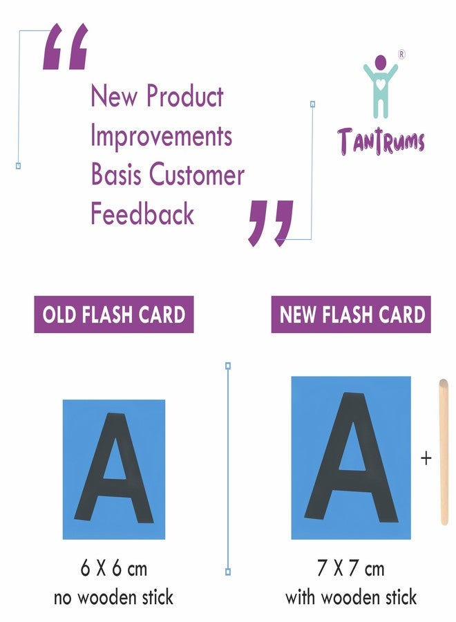 Tantrums Coloured Sand Paper with Tray | Learning Fun Education Puzzle Learning Aid for Kids (Multicolor Pieces) (Capital Alphabets) - Image 3